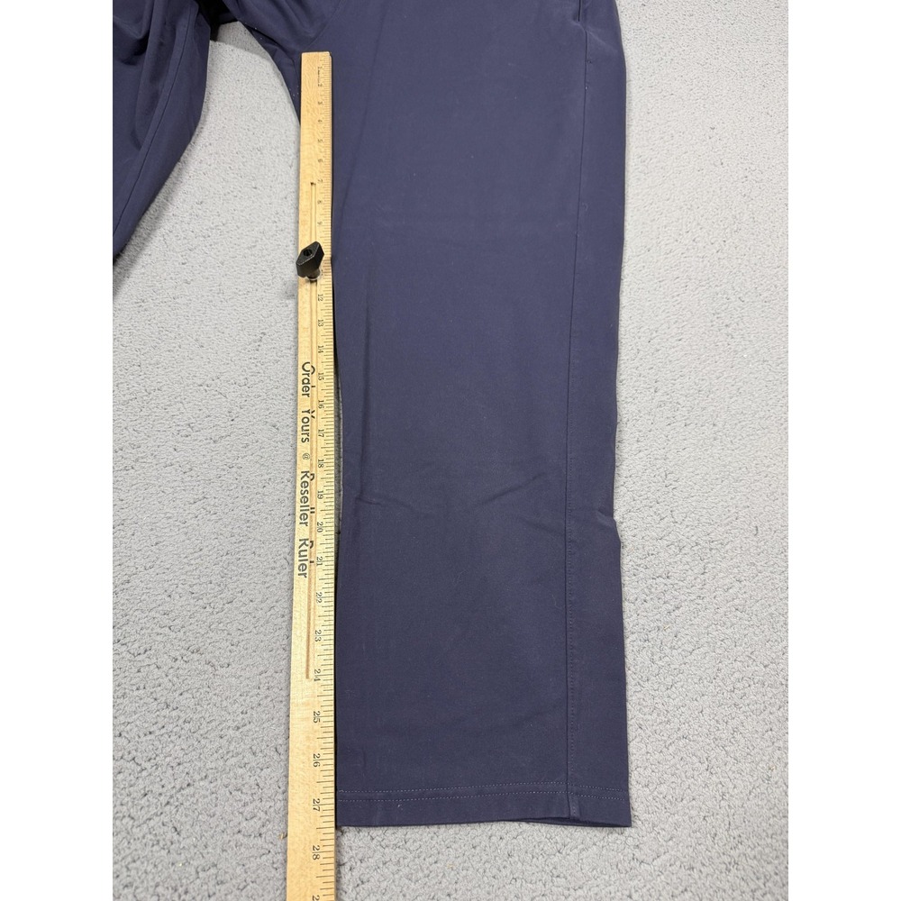 Public Rec Pants Mens 38x28 (38x30) Blue Stretch Chino Zip Pocket Travel Casual - Picture 8 of 12
